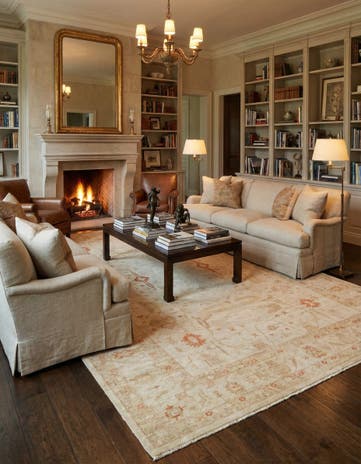 9' 10 x 17' 3 Hand Knotted Peshawar Ziegler Oriental Rug