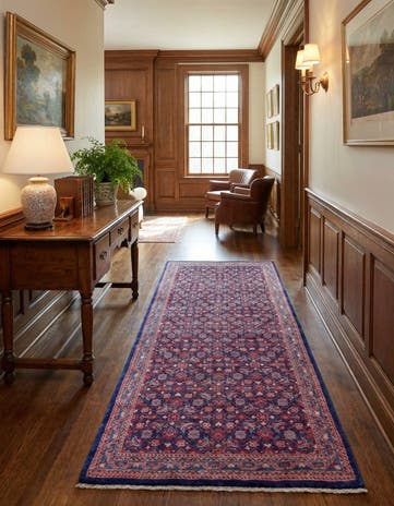 4' 4 x 10' 9 Farahan Wool Runner Rug