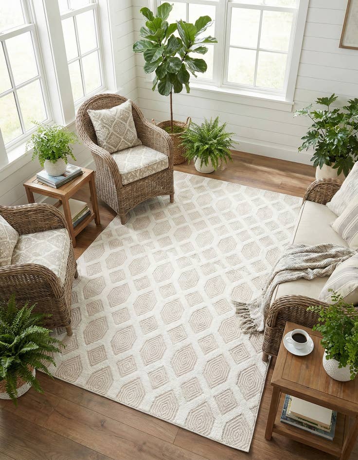 Detail image of 5' 3 x 8' Sabrina Soto Casa Havana Rug