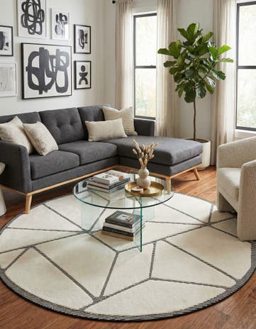7' 10 x 7' 10 Prismatic Round Rug