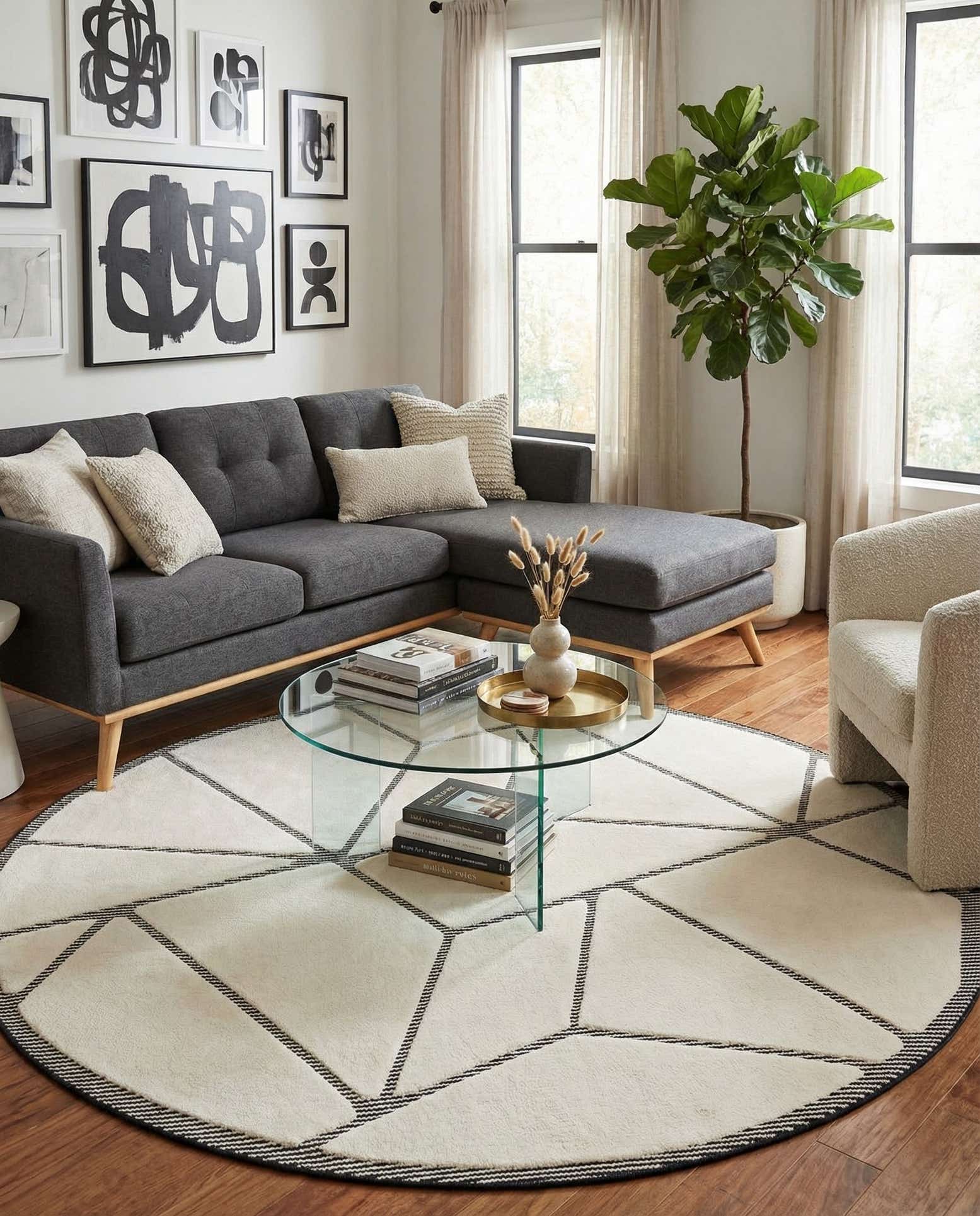 7' 10 x 7' 10 Prismatic Round Rug