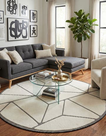 7' 10 x 7' 10 Prismatic Round Rug