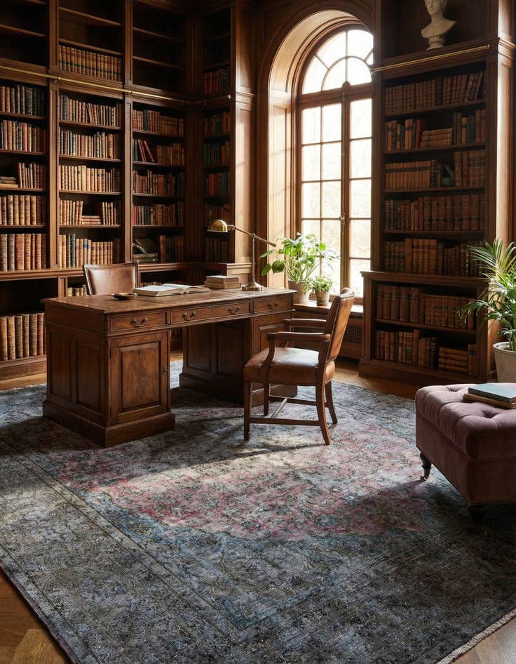 Detail image of 9' 8 x 12' 6 Vintage Royal Wool Rug