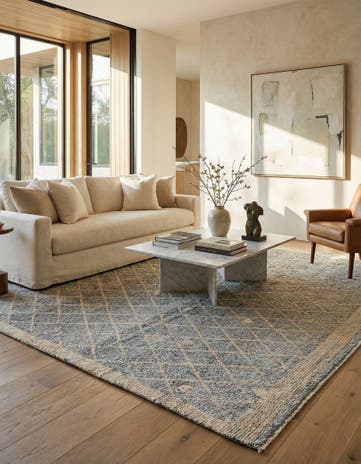 7' 10 x 9' 10 Hand Knotted Darya Wool Rug