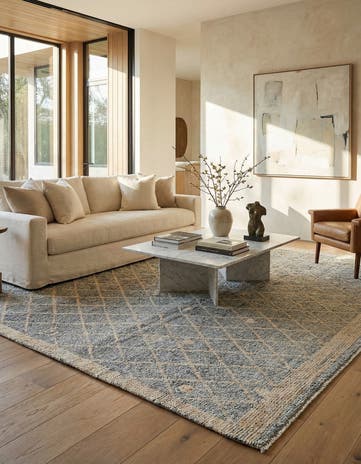 7' 10 x 9' 10 Hand Knotted Darya Wool Rug