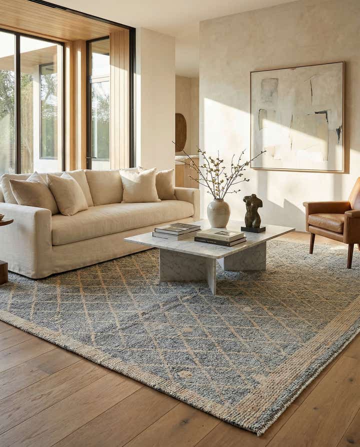 7' 10 x 9' 10 Hand Knotted Darya Wool Rug