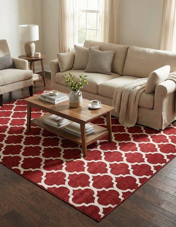 10' x 10' Lattice Square Rug