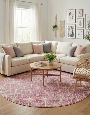 Jill Zarin 7' 10 x 7' 10 Uptown Fifth Avenue Round Rug