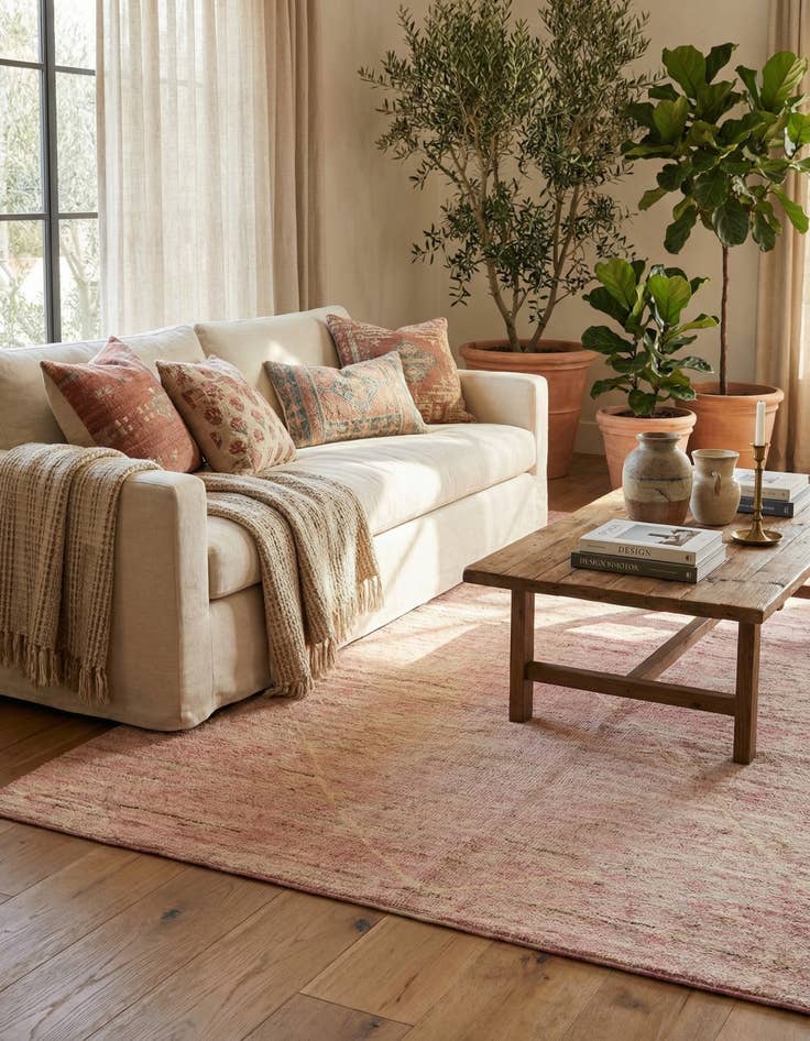 Detail image of 5' 9 x 8' 3  Hand Knotted Darya Wool Rug