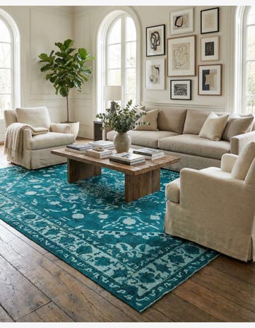 9' 2 x 13' 2 Hand Knotted Ultra Vintage Persian Wool Rug