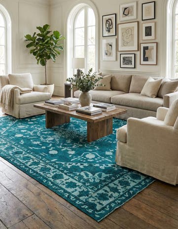 9' 2 x 13' 2 Hand Knotted Ultra Vintage Persian Wool Rug