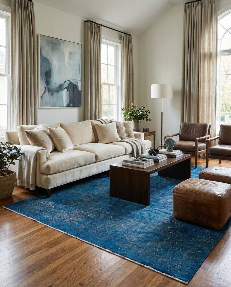 Detail image of 6' 3 x 9' 7 Hand Knotted Ultra Vintage Persian Wool Rug