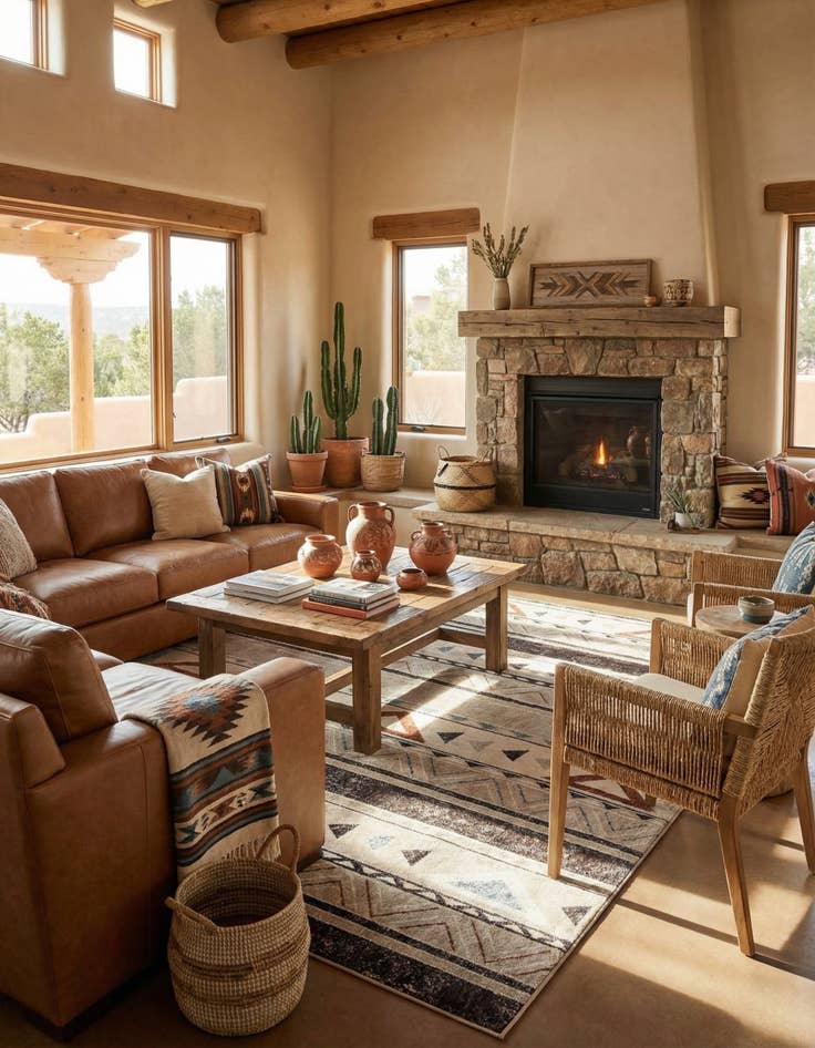 Detail image of 10' x 13' Eco Southwestern Rug