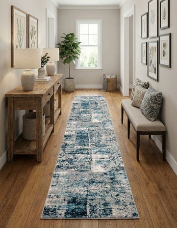 Blue Finsbury Runner Rug
