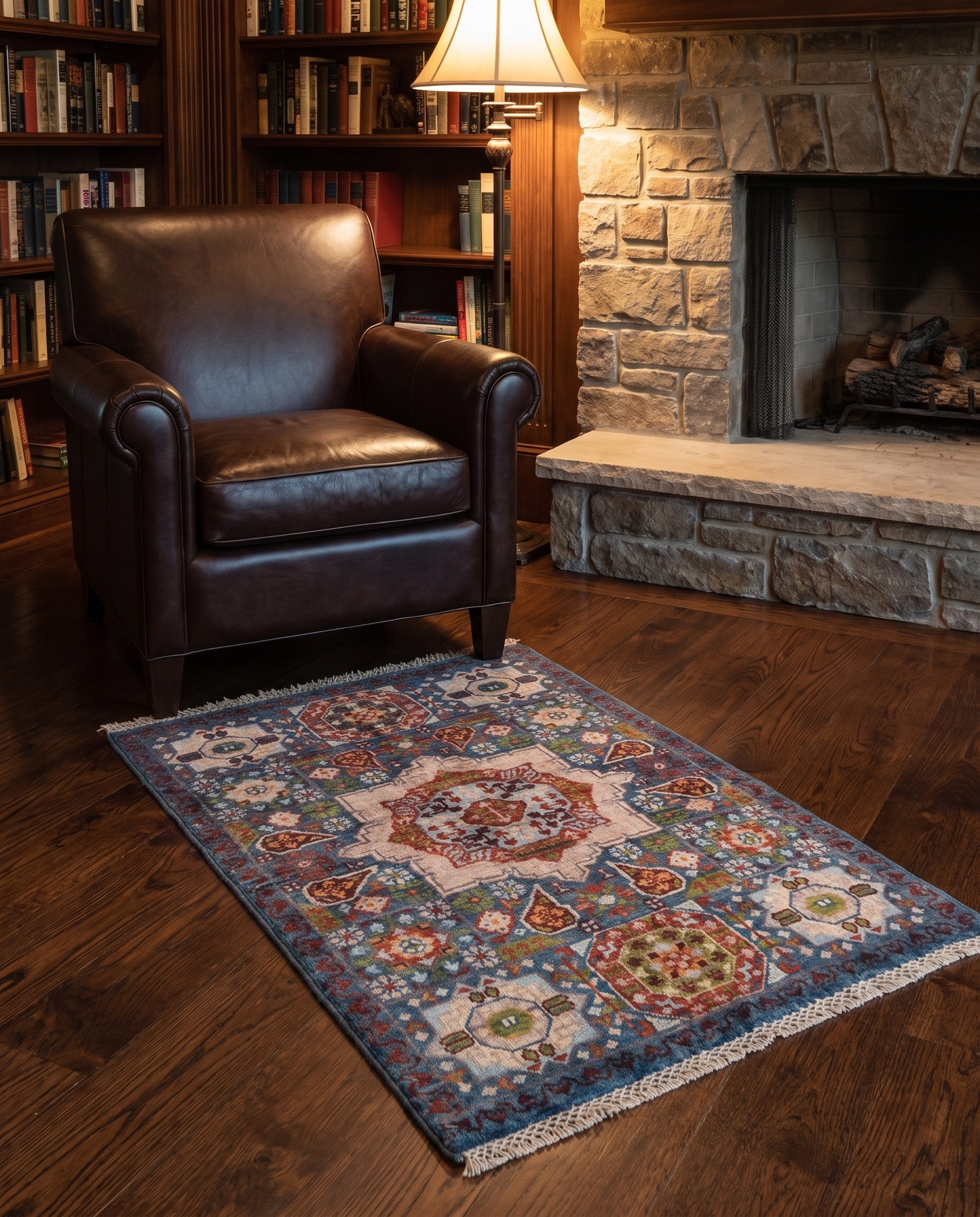 2' x 3' Hand Knotted Mamluk Ziegler Rug