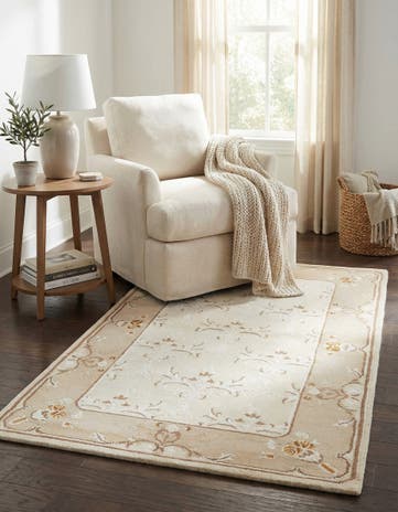 3' x 4' 11 Hand Knotted Darya Wool Rug