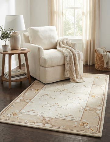 3' x 4' 11 Hand Knotted Darya Wool Rug