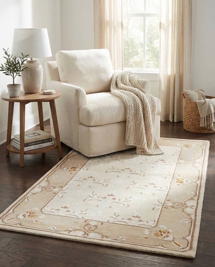 Detail image of 3' x 4' 11 Hand Knotted Darya Wool Rug