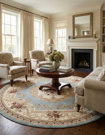 10' x 10' Chateau Round Rug