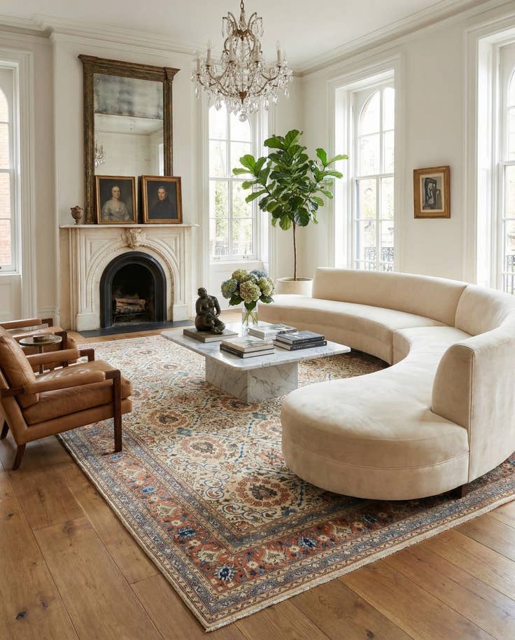Detail image of 9' 10 x 13' Hand Knotted Ultra Vintage Persian Wool Rug