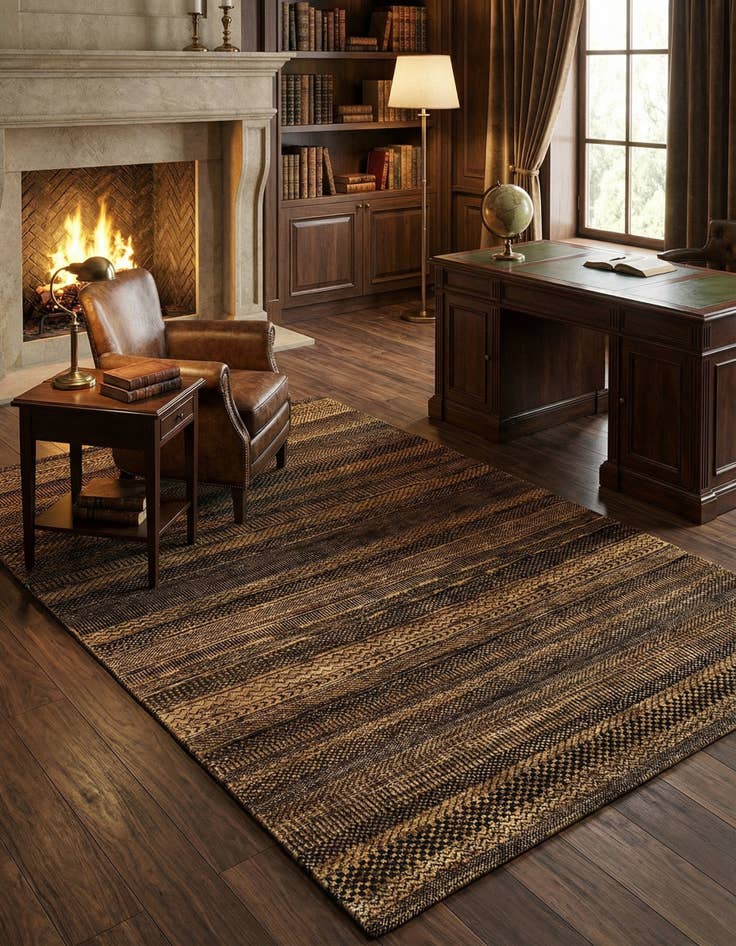 Detail image of 4' 7 x 6' 7 Juma Wool Rug