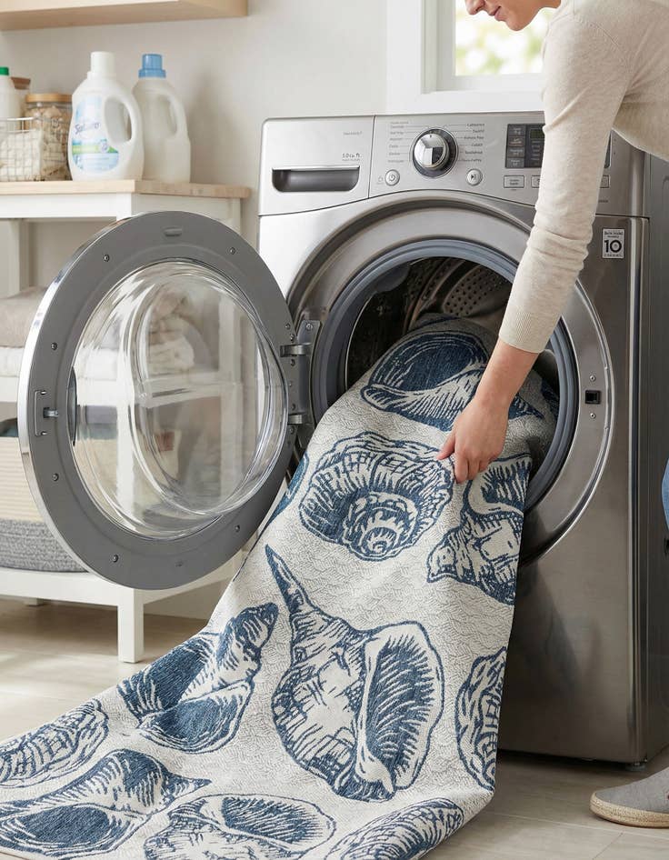 Detail image of  6' x 9'  Washable Coastal Indoor / Outdoor Rug