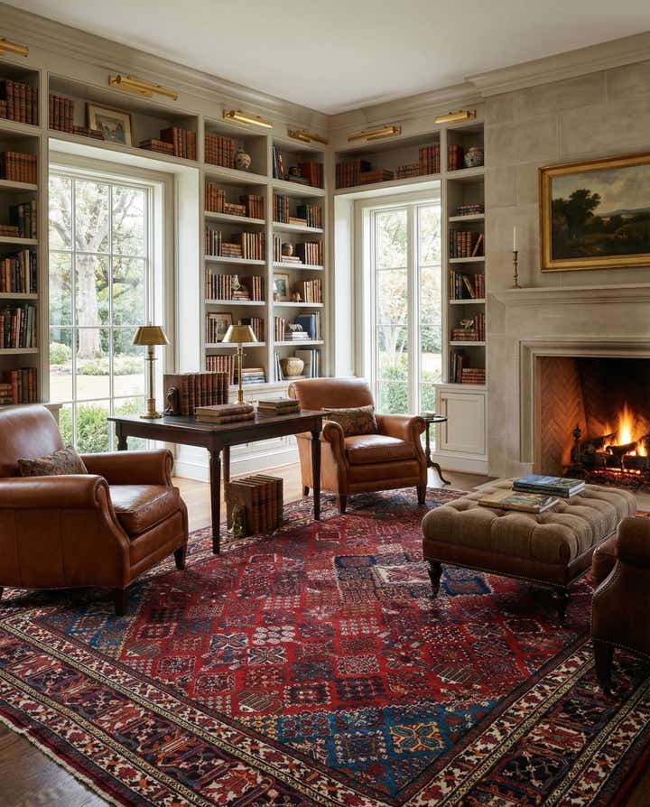 7' 10 x 11' 4 Hand Knotted Maymeh Persian Wool Rug