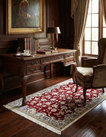 2' x 3' 1 Hand Knotted Nain Rug