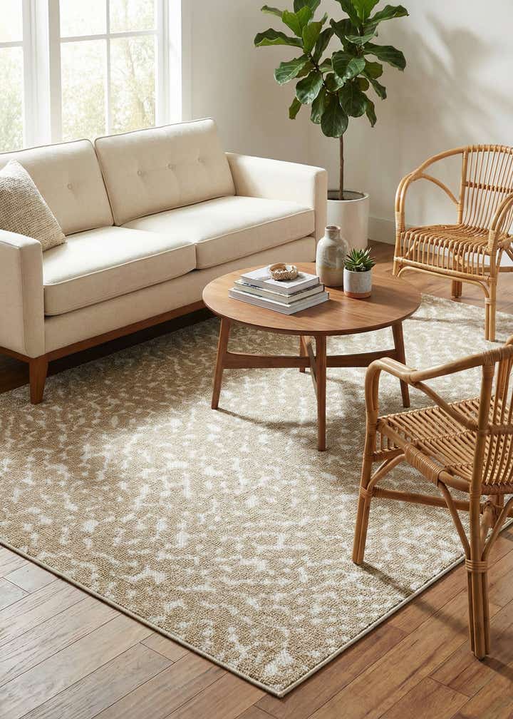 5' 3 x 8' Easy-Clean Safari Indoor / Outdoor Rug