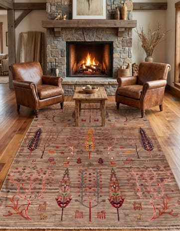 5' 1 x 7' 1 Hand Knotted Ariana Ziegler Rug