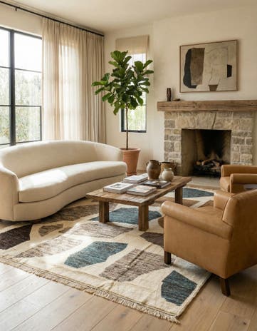 8' 10 x 11' 10 Hand Knotted Moroccan Wool Rug