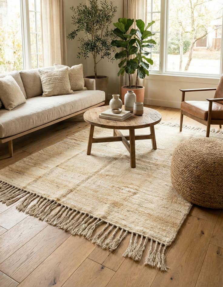 Detail image of 4' x 4' 9  Hand Knotted Kashkuli Gabbeh Wool Rug