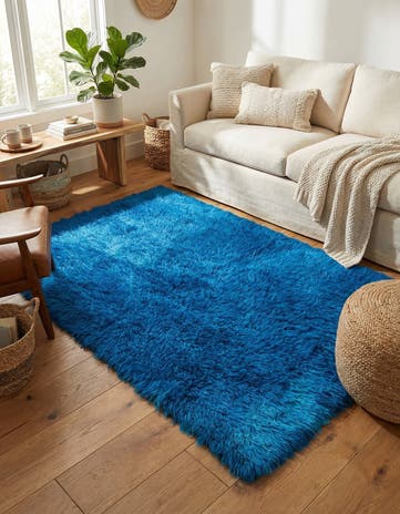 3' 9 x 6' Hand Knotted Moroccan Wool Rug