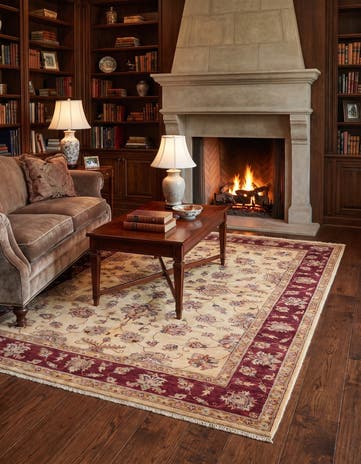 5' 10 x 8' Hand Knotted Ziegler Rug