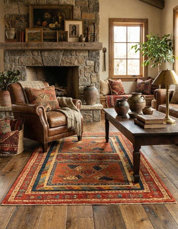 3' 8 x 5' 3 Kashkuli Wool Rug