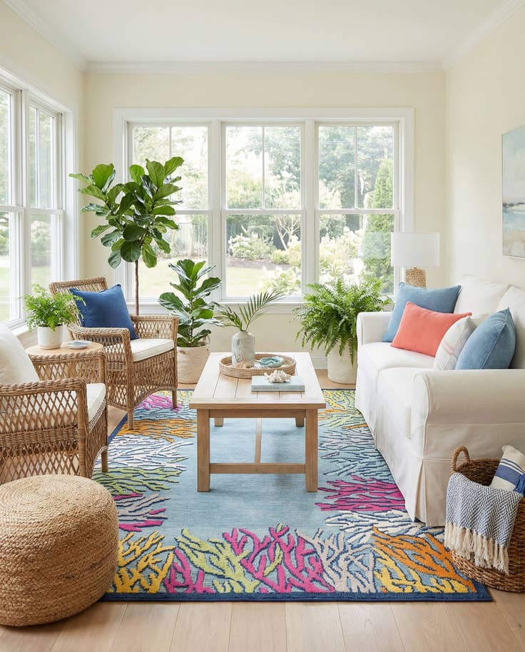 Detail image of 5' x 7' 7 Easy-Clean Indoor / Outdoor Rug