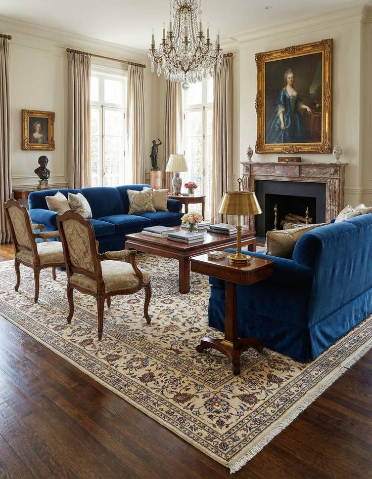 Detail image of  6' 8 x 10' 3 Kashan Rug