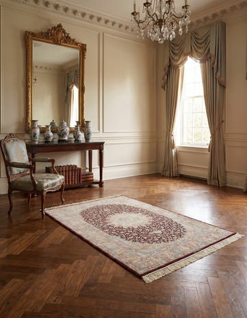 3' 4 x 5' Ghom Silk Rug