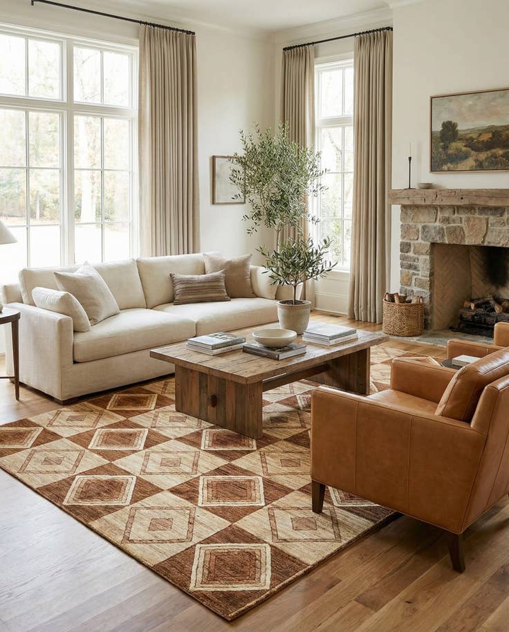 Detail image of 8' 2 x 10' 3 Juma Wool Rug