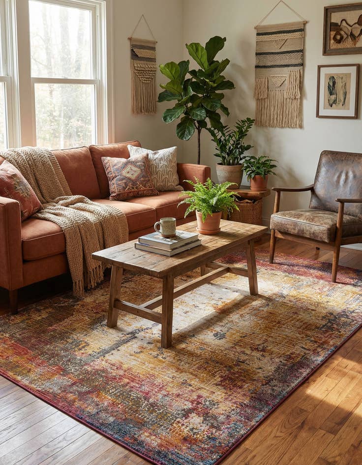 Detail image of 5' 3 x 7' 9 Deepa Rug