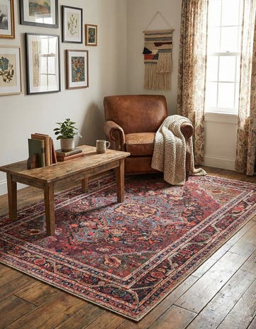4' x 6' Washable Timeless Rug