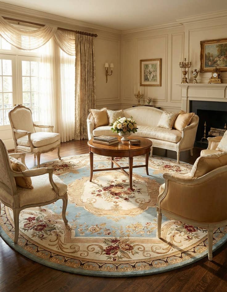 Detail image of  13' x 13' Chateau Round Rug