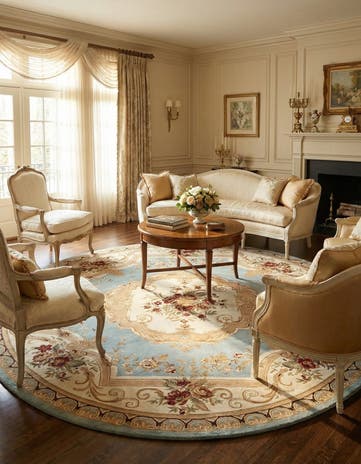 13' x 13' Chateau Round Rug