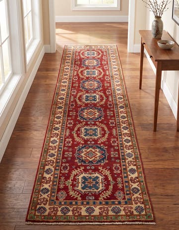 2' 9 x 10' 1 Hand Knotted Kazak Runner Rug