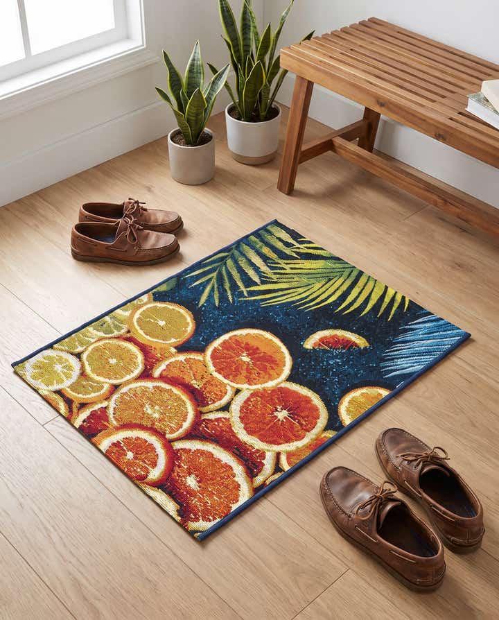 2' x 3' Easy-Clean Coastal Indoor / Outdoor Rug