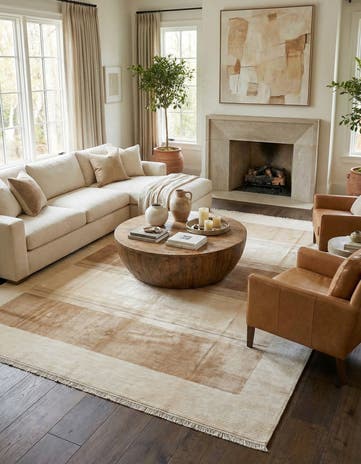 6' 10 x 9' 5 Hand Knotted Darya Wool Rug
