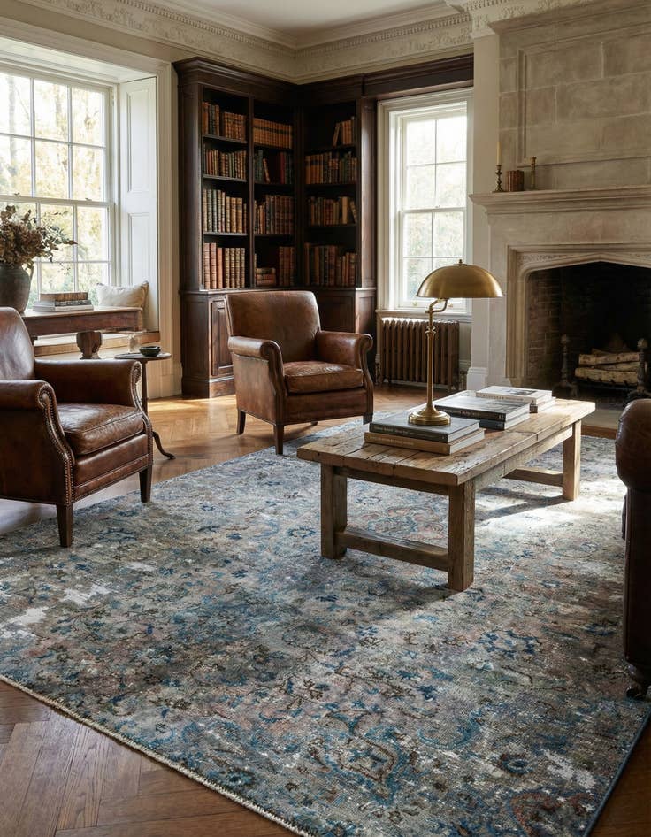 Detail image of 5' 3 x 7' 10 Vintage Royal Rug