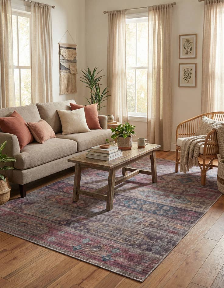 Detail image of 5' 3 x 8'  Washable Sisu Rug