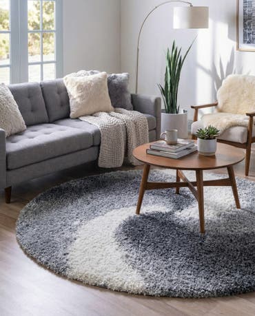  3' 3 x 3' 3 Soft Touch Shag Round Rug