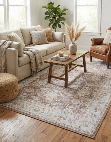 5' 1 x 8' Washable Timeless Rug